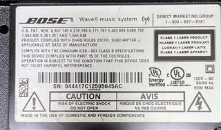 Bose Wave Music System AM/FM Radio and CD Player +Remote